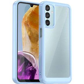 Obal na mobil pre Samsung Galaxy M15 5G, Fusion Hybrid, transparentné / modré
