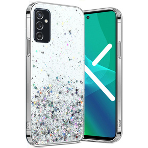 Obal na mobil pre Samsung Galaxy M52 5G, Glittery, priehľadné