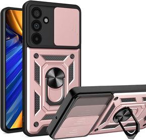 Obal na mobil pre Samsung Galaxy M55 5G, CamShield Slide, ružové