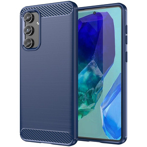 Obal na mobil pre Samsung Galaxy M55 5G, Carbon, modré