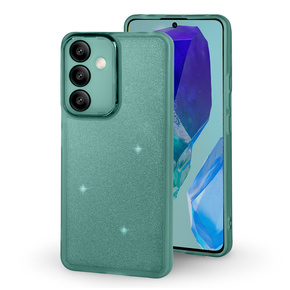 Obal na mobil pre Samsung Galaxy M55 5G, Glittery Powder, zelený