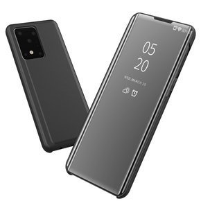 Obal na mobil pre Samsung Galaxy S20 Ultra, Clear View, čierne