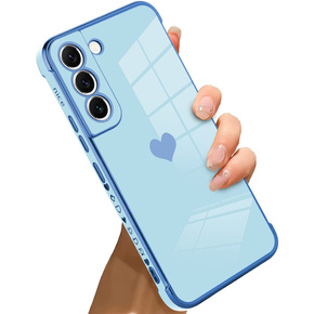 Obal na mobil pre Samsung Galaxy S22, Electro heart, modré