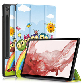 Obal na mobil pre Samsung Galaxy Tab S9, Smartcase Hybrid Pen Slot, sweet animals