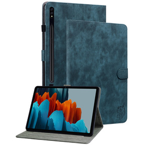 Obal na mobil pre Samsung Galaxy Tab S9, Wallet Pen Slot, modré