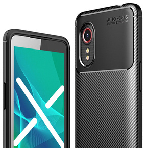 Obal na mobil pre Samsung Galaxy Xcover 5, Carbon Gel, čierne