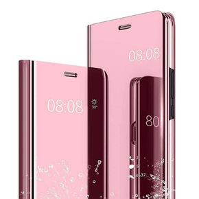 Obal na mobil pre Xiaomi 11T / 11T Pro, Clear View, ružové rose gold