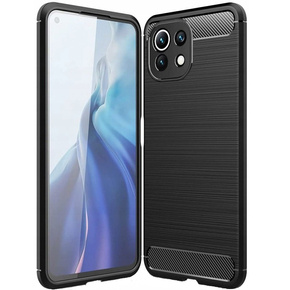 Obal na mobil pre Xiaomi Mi 11 Lite / Mi 11 Lite 5G / 11 Lite 5G NE, Carbon, čierne