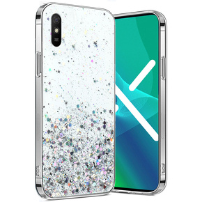 Obal na mobil pre Xiaomi Redmi 9A, Glittery, priehľadné