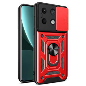 Obal na mobil pre Xiaomi Redmi Note 13 5G, CamShield Slide, červené