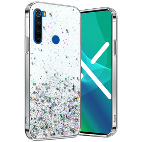 Obal na mobil pre Xiaomi Redmi Note 8T, Glittery, priehľadné