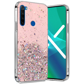 Obal na mobil pre Xiaomi Redmi Note 8T, Glittery, ružové