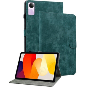 Obal na mobil pre Xiaomi Redmi Pad SE 11", Wallet Pen Slot, zelený