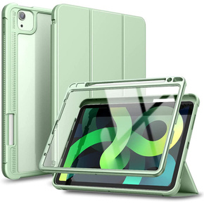 Obal na mobil pre iPad Air 4 10.9 2020 / iPad Pro 11 2020 / 2018, Suritch Full Body, transparentné / zelené