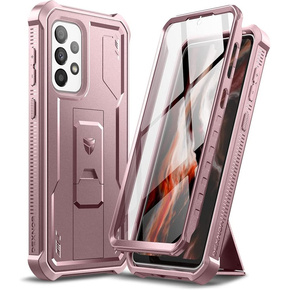 Obrnené puzdro pre Samsung Galaxy A33 5G, Dexnor Full Body, ružové