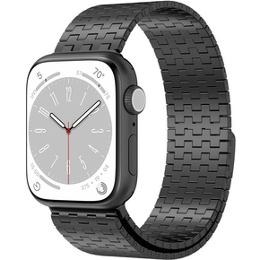 Oceľový náramok pre Apple Watch 1/2/3/4/5/6/7/8/SE/ULTRA 42/44/45/49 MM - čierny