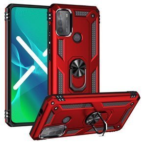 Pancierované obal na mobil pre Motorola Moto G50, Nox Case Ring, červené