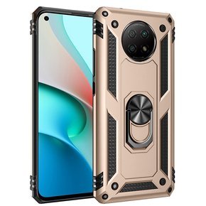 Pancierované obal na mobil pre Xiaomi Redmi Note 9T 5G, Nox Case Ring, zlaté