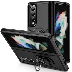 Pancierované obal na mobil pre do Samsung Galaxy Z Fold 4 5G, Nox Case Ring, čierne