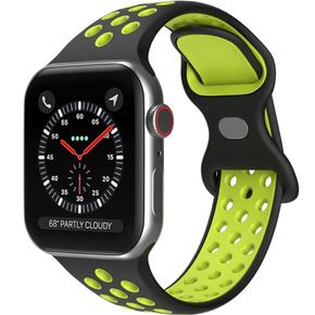 Pasek Hollow do Apple Watch 1/2/3/4/5/6/7/8/SE/ULTRA 42/44/45/49MM, Black/Green