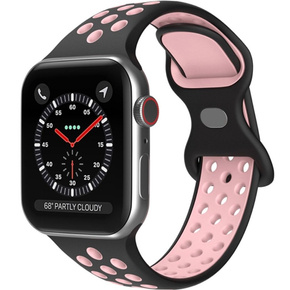 Pasek Hollow do Apple Watch 1/2/3/4/5/6/7/8/SE/ULTRA 42/44/45/49MM, Black/Pink