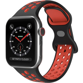 Pasek Hollow do Apple Watch 1/2/3/4/5/6/7/8/SE/ULTRA 42/44/45/49MM, Black/Red