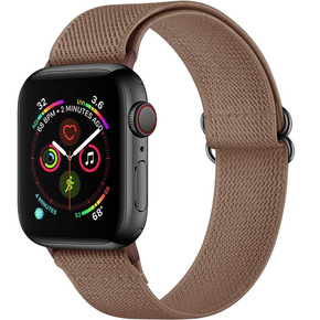 Pasek Nylonowy do Apple Watch 1/2/3/4/5/6/7/8/SE/ULTRA 42/44/45/49mm, Brązowy