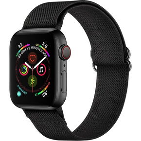 Pasek Nylonowy do Apple Watch 1/2/3/4/5/6/7/8/SE/ULTRA 42/44/45/49mm, Czarny