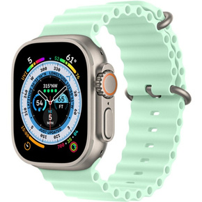 Pasek Silikonowy Ocean do Apple Watch 1/2/3/4/5/6/7/8/SE/ULTRA 42/44/45/49mm, Turkusowy