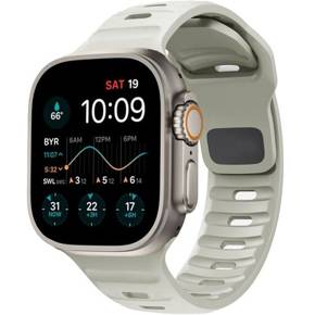 Pasek Silikonowy do Apple Watch 1/2/3/4/5/6/7/8/SE/ULTRA 42/44/45/49MM, Beżowy