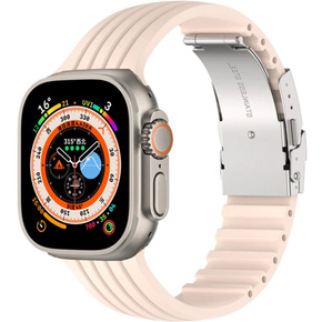 Pasek Silikonowy do Apple Watch 1/2/3/4/5/6/7/8/SE/ULTRA 42/44/45/49mm, Beżowy