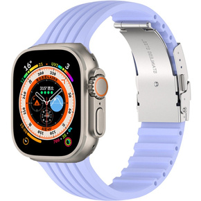 Pasek Silikonowy do Apple Watch 1/2/3/4/5/6/7/8/SE/ULTRA 42/44/45/49mm, Fioletowy