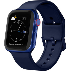 Pasek Silikonowy do Apple Watch 1/2/3/4/5/6/7/8/SE/ULTRA 42/44/45/49mm, Granatowy