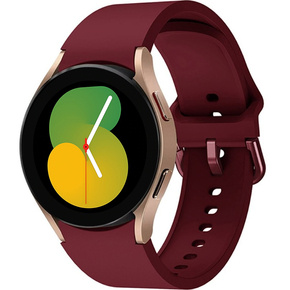 Pasek Silikonowy do Samsung Galaxy Watch 4/5, Bordowy