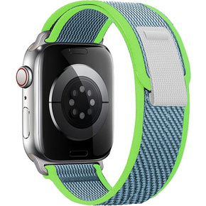 Pasek nylonowy do Apple Watch 1/2/3/4/5/6/7/8/SE/ULTRA 42/44/45/49mm, Szary / Pomarańczowy