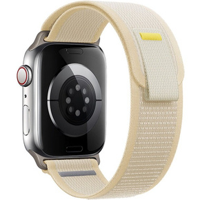 Pasek nylonowy do Apple Watch 1/2/3/4/5/6/7/8/SE/ULTRA 42/44/45/49mm, Szary / Pomarańczowy