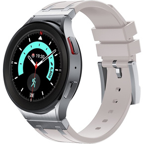 Pasek silikonowy do Samsung Galaxy Watch 4/5 40/42/44/46/45mm Pro, Różowy