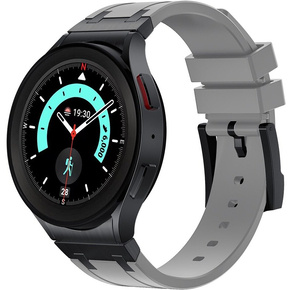 Pasek silikonowy do Samsung Galaxy Watch 4/5 40/42/44/46/45mm Pro, Szary