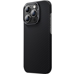 Puzdro BENKS Kevlar pre iPhone 15 Plus, Carbon Fiber, čierne