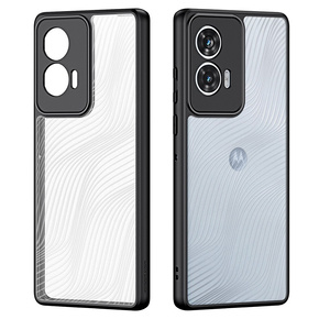 Puzdro DuxDucis pre Motorola Edge 50 Fusion 5G, Aimo case, transparentné / čierne