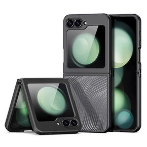 Puzdro DuxDucis pre Samsung Galaxy Z Flip6 5G, Aimo case, transparentné / čierne