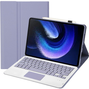 Puzdro + klávesnica Xiaomi Pad 6 / 6 Pro, Touchpad, fialové