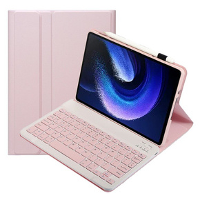 Puzdro + klávesnica Xiaomi Pad 6/6 Pro, ružové rose gold