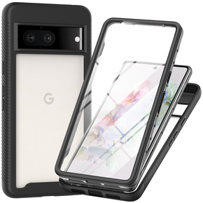 Puzdro pre Google Pixel 8, Shockproof, s fóliou, čierne