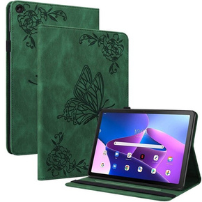 Puzdro pre Lenovo Tab M10 Plus 10.6 Gen 3 TB-125F TB-128F, Butterfly, zelený