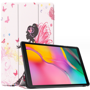 Puzdro pre Lenovo Tab M11, Smartcase, lady butterfly