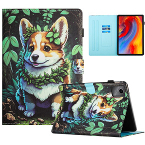 Puzdro pre Lenovo Tab M11, s chlopňou, corgi dog