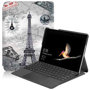 Puzdro pre Microsoft Surface Go 3/Go 2/Go, Smartcase, Eiffel Tower