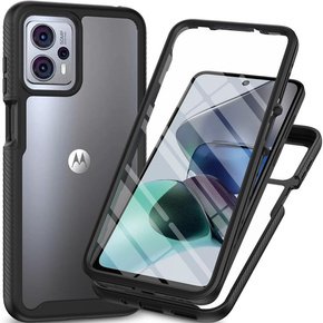 Puzdro pre Motorola Moto G13 / G23 4G, Shockproof, s fóliou, čierne