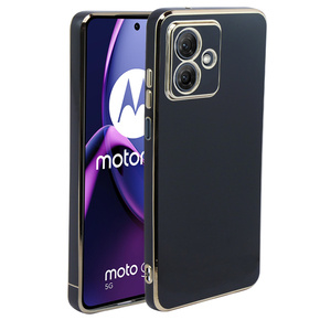 Puzdro pre Motorola Moto G54 5G, Glamour CamShield, čierne